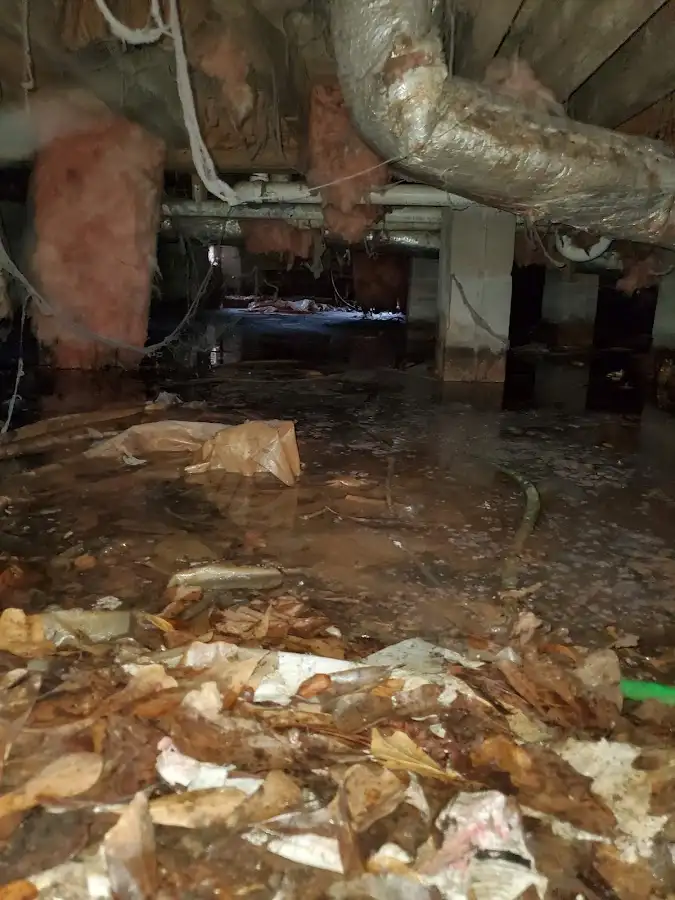 Crawl space flood assessment for Commercial Water Damage Restoration in Penn